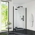 thumbnail image 3 of Ove Decors Tampa 52-1/16 in. W x 72 in. H Alcove Frameless Hinge Shower Door in Black, 3 of 17