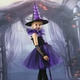 thumbnail image 6 of Girls Witch Outfits Tulle Dress Girls Halloween Dress Outfits Halloween Outfits Kids 5-6 Years Children Girls Dress, 6 of 9