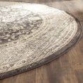 thumbnail image 3 of SAFAVIEH Vintage Roseann Traditional Area Rug, Black/Ivory, 6'7" x 6'7" Round, 3 of 7
