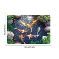 thumbnail image 2 of B Three-Dimensional Carps Design Crystal Velvet Floor Mat Non-Slip For Entryway Bathroom Home Decor, 2 of 7