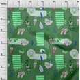 thumbnail image 3 of oneOone Cotton Silk Green Fabric Summer Beach Dress Material Fabric Print Fabric By The Yard 42 Inch Wide, 3 of 6