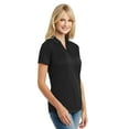 thumbnail image 4 of Port Authority Ladies Diamond Jacquard Polo-XS (Black), 4 of 6