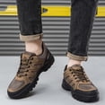 thumbnail image 2 of Chaussures de Randonnée pour Hommes, Bottes de Travail à Lacets avec - Semelle Extérieure en Caoutchouc, Espadrilles Décontractées d'Extérieur Grande Taille, 2 of 9