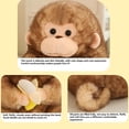 thumbnail image 6 of XIANXIAN 9-Inch Monkey Stuffed Animal Plushies with Banana, Cute Monkey Stuffed Animals Plush Toy for Girls and Boys, Birthday Gifts, Soft Hugging Plush Toys for Kids, Kawaii Plushie, 6 of 6