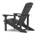thumbnail image 4 of Tanfly Polycarbonate Adirondack Chair for Indoor/Outdoor Use – Black, 4 of 4