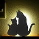 thumbnail image 4 of Lámpara de pared de luz nocturna con Control de luz LED con forma de gato encantador de 1 pieza, 4 of 6