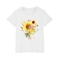 thumbnail image 1 of Économies d'Été! SROBPTY T-Shirts à Manches Courtes pour Tout-Petits, T-Shirt Mode à Col Rond Imprimé pour Garçons et Filles Tout-Petits, Haut à Manches Courtes Blanc, 4 Ans, 1 of 5