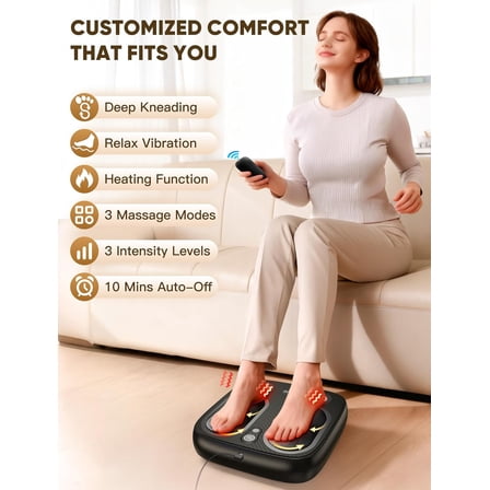 Shiatsu Foot Massager with Heat & Vibration