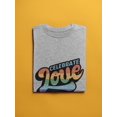 thumbnail image 3 of Celebrate Love Rainbow Text T-Shirt Men -Smartprints Designs, Male 5X-Large, 3 of 4