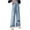 T-Blue, variant on YABCSAZ Baby Girls Jeans Pants Casual Loose Fit Elastic Waist Cargo Pants Comfy Baggy Pocket Haren Wide Leg Flare Pants Kids Clothes Out Play Games Size 6 Years