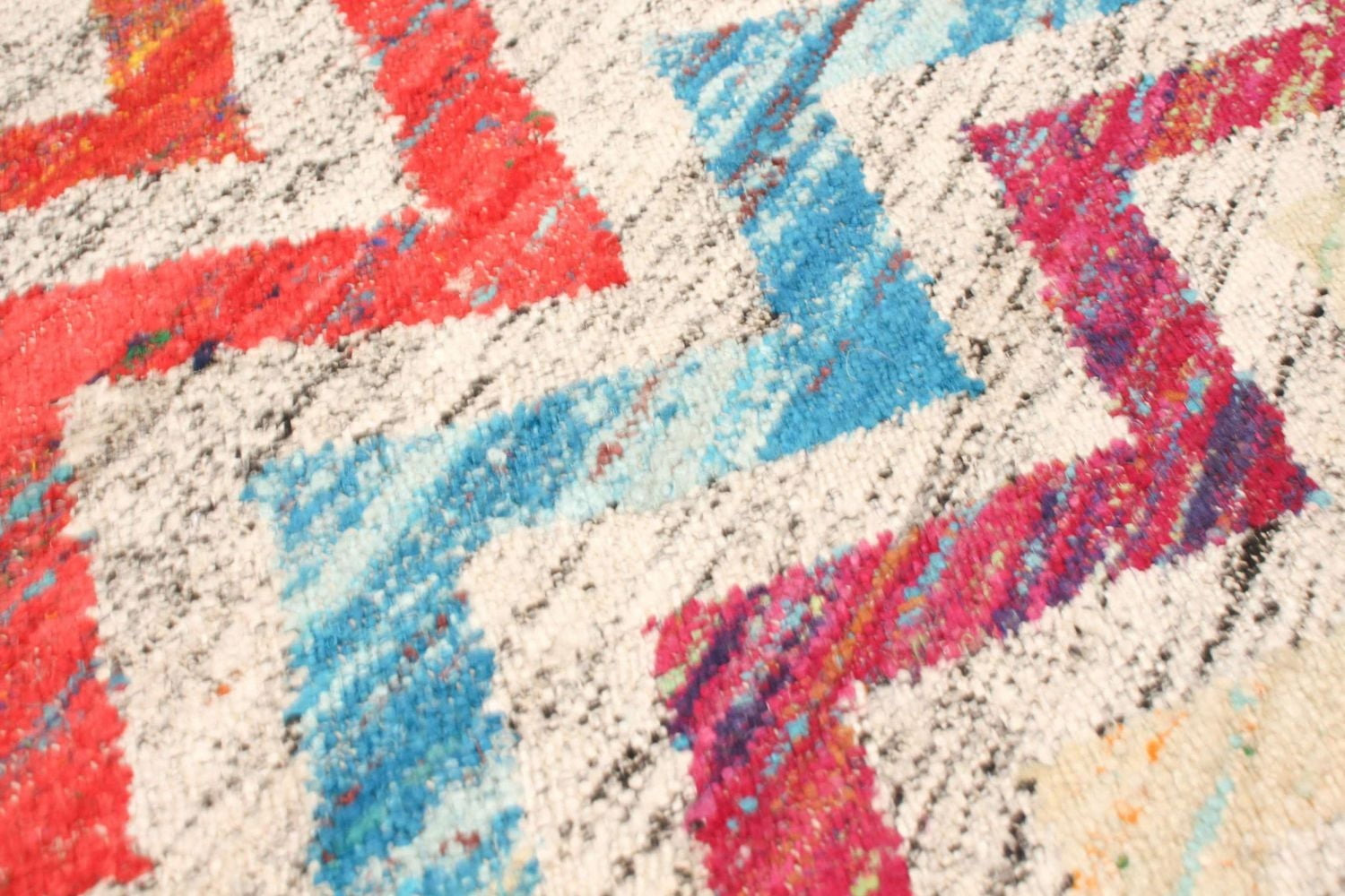 ECARPETGALLERY 5'2" x 7'2" Flat-weaves & Kilims Sari Silk Hand Made Area Rug for Living Room, Dining Room and Bedroom in Ivory