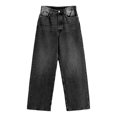 thumbnail image 5 of Women's Trendy Relaxed Fit Straight Leg Jeans with Stretch High Waist Comfortable Wide Leg Denim for Casual Style, 5 of 8