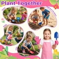 thumbnail image 6 of JoyStone Kids Gardening Tool Set with Wheelbarrow and Watering Can, 16-Piece Set with Wooden-Handle Tools, Ages 3-6, 6 of 10