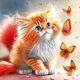 thumbnail image 1 of 5D DIY Taladro Mariposa Y Gatito Kit 30x30cm, 1 of 9
