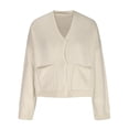 thumbnail image 4 of FAIWAD Women's Cardigan Sweater with Pockets Long Sleeve Button Down Open Front Lightweight Knit Sweater, 4 of 6