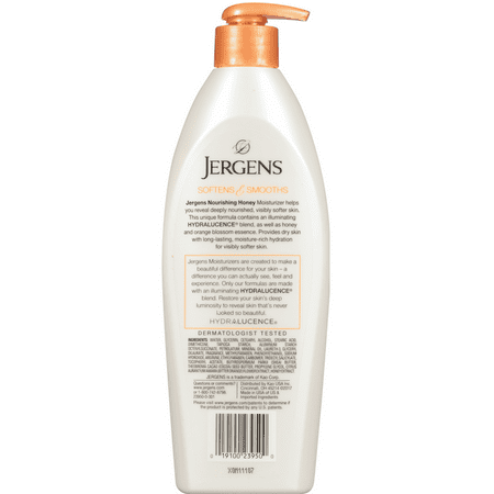 Jergens Nourishing Honey Dry Skin Moisturizer Lotion 16.8 oz (Pack of 2)
