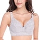 thumbnail image 1 of Ploknplq Bras for Women,Wireless Bra,Breathable Bras for Women,Womens Sexy Lace Gathered Bra Straps Breast Cup Underwear (no Underwire),Bralettes for Women,Bras for Women No Underwire White 75B, 1 of 4