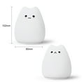 thumbnail image 5 of FNNMNNR LED Cat Night Light, Battery Powered Silicone Cute Cat Nursery Lights with Warm White and 7-Color Breathing Modes for Kids Baby, 5 of 6