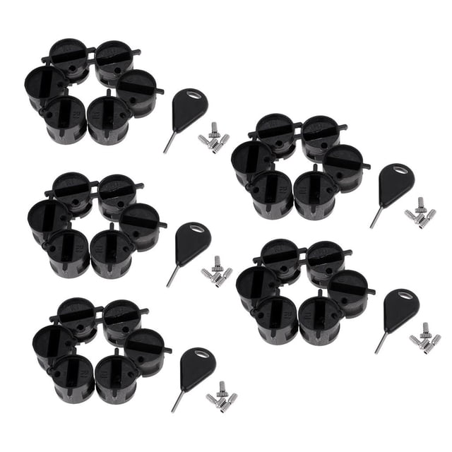 30 Piezas de Llave Hexagonal de Surf de Tornillo de Sujeción Y Tapones de Correa de Cubierta Legrope shamjiam Llave de aleta de tabla de surf