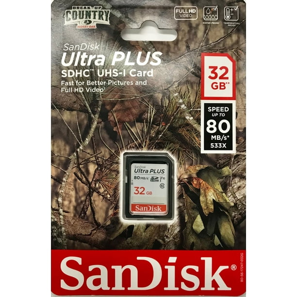SanDisk 32GB Ultra Plus Class 10 SD Card