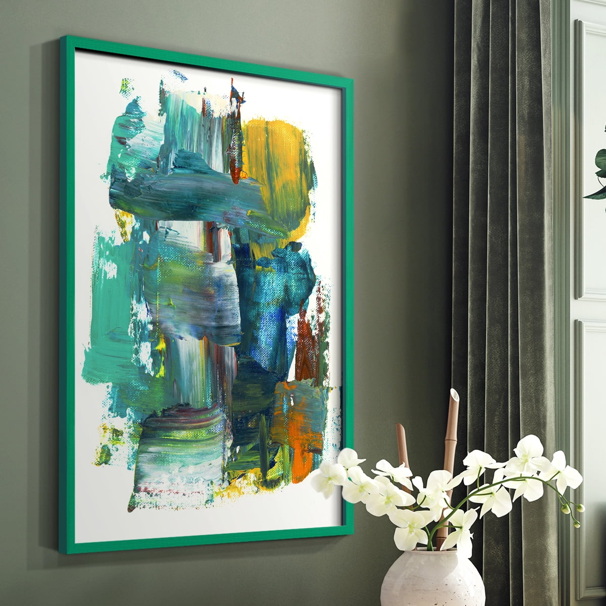 Abstract I in Paper Solid Wood 8 x 10 Framed Print