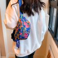 thumbnail image 1 of Fiudx Bolso Bandolera de Lona de Gran Capacidad, Mochila de Viaje para Exteriores con Correa Ajustable, Prácticos Bolsillos con Cremallera para Uso Diario, Estilo Versátil para Hombres y Mujeres., 1 of 6