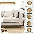 thumbnail image 5 of Tookss 80.5 inch Chenille Sofa With 4 Pillows Easy Assembly Modern Sofa With Metal Legs For Living Room Bedroom Apartment,Beige, 5 of 6