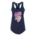 thumbnail image 2 of Wild Bobby, Shore Surfer Betty Boop Betty Boop Ladies Racerback Tank Top, Navy, Large, 2 of 5