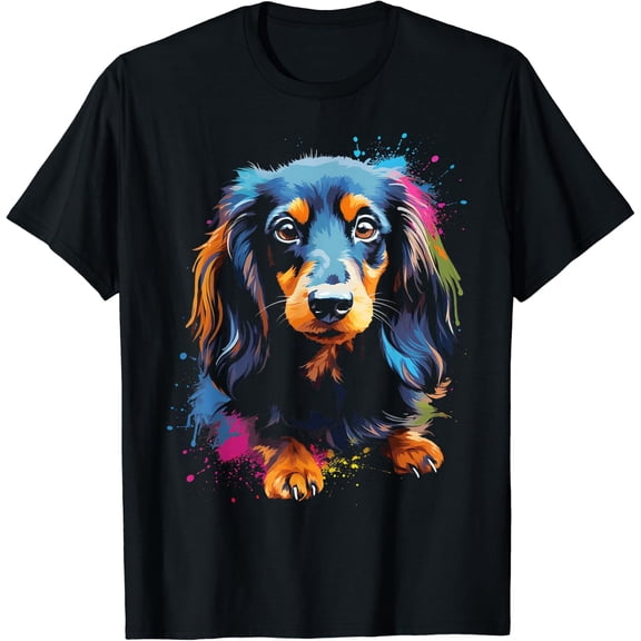 Longhair Dachshund Puppy Best Dog Owner T-Shirt Size S-5XL