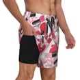 thumbnail image 3 of Daiia Makeup Mens Swim Trunks Swim Shorts Quick Dry Swim Shorts with Mesh Lining Pockets-Medium, 3 of 9