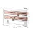 thumbnail image 3 of Domqga Wall-Mount Sauce Bottle Storage Rack Paper Towel Holder Preservative Film Dispenser, Film Dispenser Rack, Film Storage Rack, 3 of 9