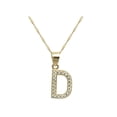 thumbnail image 1 of Collar Gargantilla Letra D Horoz Oro 10K 45cm, 1 of 4