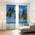 thumbnail image 4 of EGNMCR Trendy Printed Patterns With A Strong Decorative Look Light Blocking Curtains For Dorm Rooms Polyester Curtains, 4 of 6