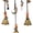 Bronze Beads Decor, variant on REGALWOVEN Bells Rattan Wreath Wall Hanging - Metal Decorative Hanging Bells with Natural Twig Garland Bronze 6.3"L x 6.3"W x 11.8"H