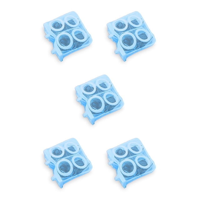 Toystoory Bolsa de zapatos para lavadora, calcetín de lavandería colgante, bolsas de malla de protección para limpieza de ropa, suministros de Azul 5piezas Toystoory CBP210411