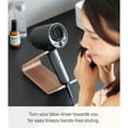thumbnail image 3 of Yamazaki Home Hair Dryer and Iron Stand, Walnut, Wood, Supports 2.2 pounds, No Assembly, 3 of 7