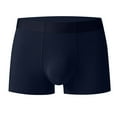 thumbnail image 2 of Mens Underwear Men Casual Solid Mid Waist Hip Lift Breathable Boxer Underwear Pants, 2 of 3