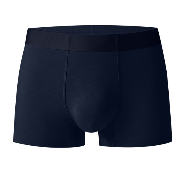 TIHLMK Men Casual Solid Mid Waist Hip Lift Breathable Boxer Underwear Pants
