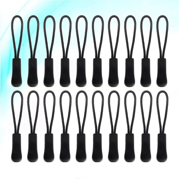 OUNONA 100pcs Zipper Puller Replacement Parts for Everyday Use Black Practical Design