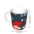 thumbnail image 2 of Yiaed Cute Christmas Gnomes (2) Print Ceramics Coffee,Large Handle Design,Extra Large Tea and Coffee Cup for Office and Home Mugs, 2 of 6