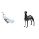 thumbnail image 1 of Estatua del pavo real,Estatua de pavo real,adorno de escritorio creativo y divertido,Estatua de perro de resina,Estatua de perro galgo de resina con forma de animal,Escultura coleccionable para, 1 of 8