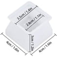 thumbnail image 2 of Puntas de silicona cuadradas para patas de silla, 32 piezas, ajuste de 1,4", protector de piso contra rayones y ruido, ideal para mesas y sillas, 2 of 5