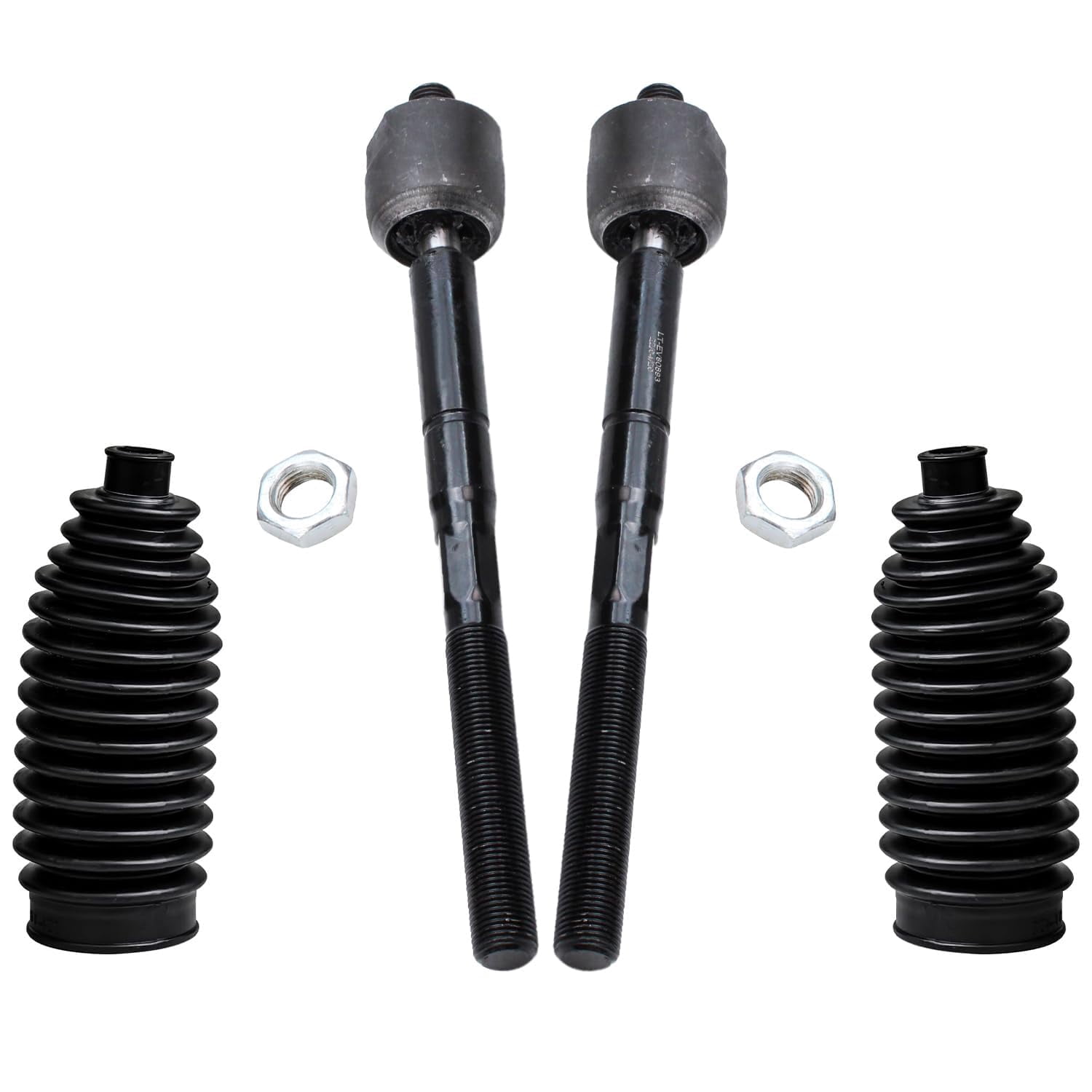 Detroit Axle - Front Tie Rods w/Boots Sway Bars Lower Ball Joints Replacement for 2004 2005 2006 2007 2008 2009 2010 Toyota Sienna