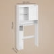 thumbnail image 3 of VASAGLE UBTS018W01 - Estante de Almacenamiento para baño con Puerta Deslizante, estantes Ajustables, Soporte para Papel higiénico, Ahorro de Espacio, Moderno, 25 x 83 x 169 cm, Blanco Nube, 3 of 6