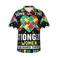 thumbnail image 1 of Fotbe I Love With Autism Camisa Hawaiana para Hombre Unisex – Camisa Casual de Verano con Botones de Manga Corta de Algodón y Lino,Medium, 1 of 7
