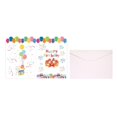 thumbnail image 1 of Tarjeta de cumpleaños extra grande para festival, tarjeta de felicitación gigante para niños, niñas y mujeres. blanco, 1 of 9