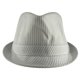 thumbnail image 2 of Sombrero de fedora de pisado de cabeza superior - Blanco - grande-x-grande TOP HEADWEAR Sombrero de fieltro, 2 of 2