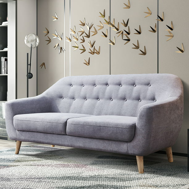 Gray Loveseat Sofas for Living Room