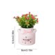 thumbnail image 3 of Bonsái de flores artificiales con maceta de cerámica para decoración del hogar u oficina, centro de mesa de bajo mantenimiento, estantería y decoración de escritorio, 3 of 5