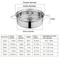 thumbnail image 5 of Steamer for Cooking, Stainless Steel Vegetable Steamer Basket with Handle, Multiple Sizes Optional, 5 of 8